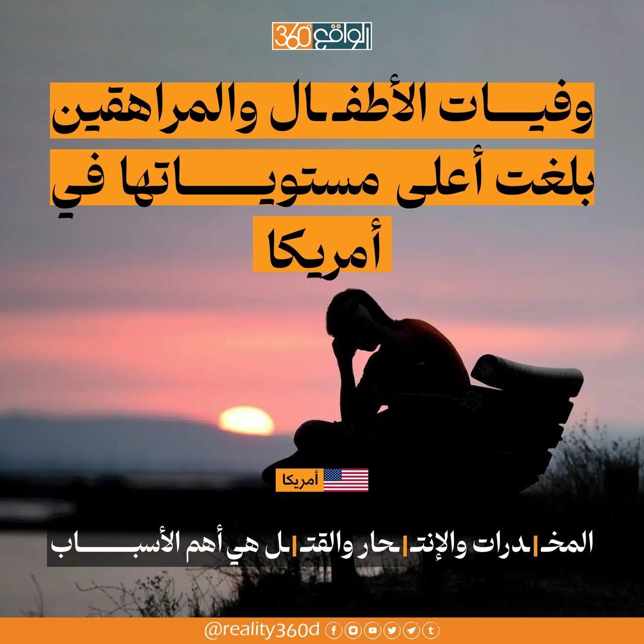 وفيات الاطفال والمراهقين بلغت اعلى مستوياتها في امريكا والسبب.؟