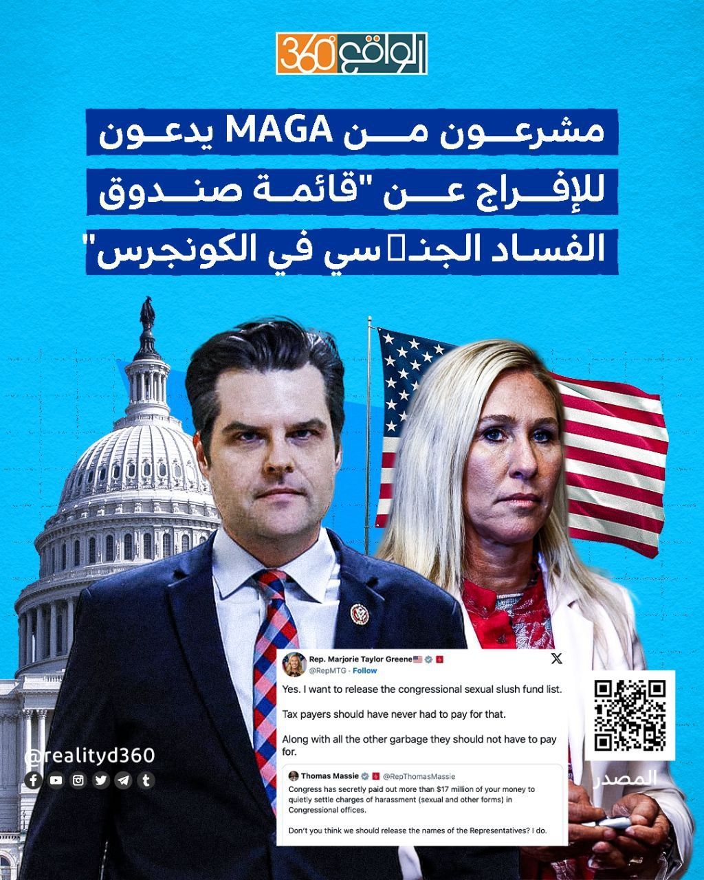 مشرعون من MAGA يدعون للإفراج عن "قائمة صندوق الفساد الجنسي في الكونجرس"