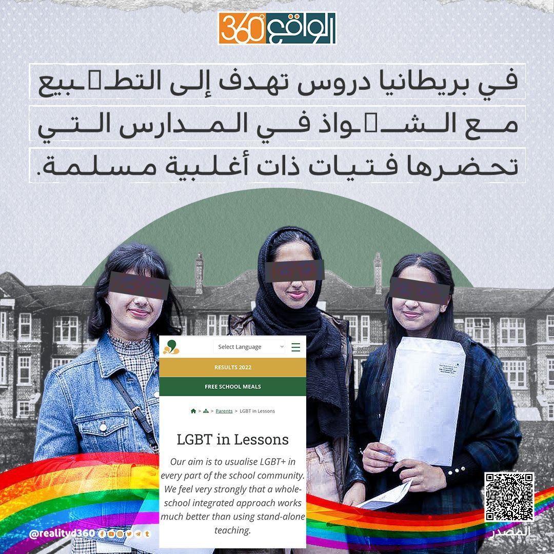 في بريطانيا دروس تهدف إلى التطبيع مع الشواذ في المدارس التي تحضرها فتيات ذات أغلبية مسلمة.