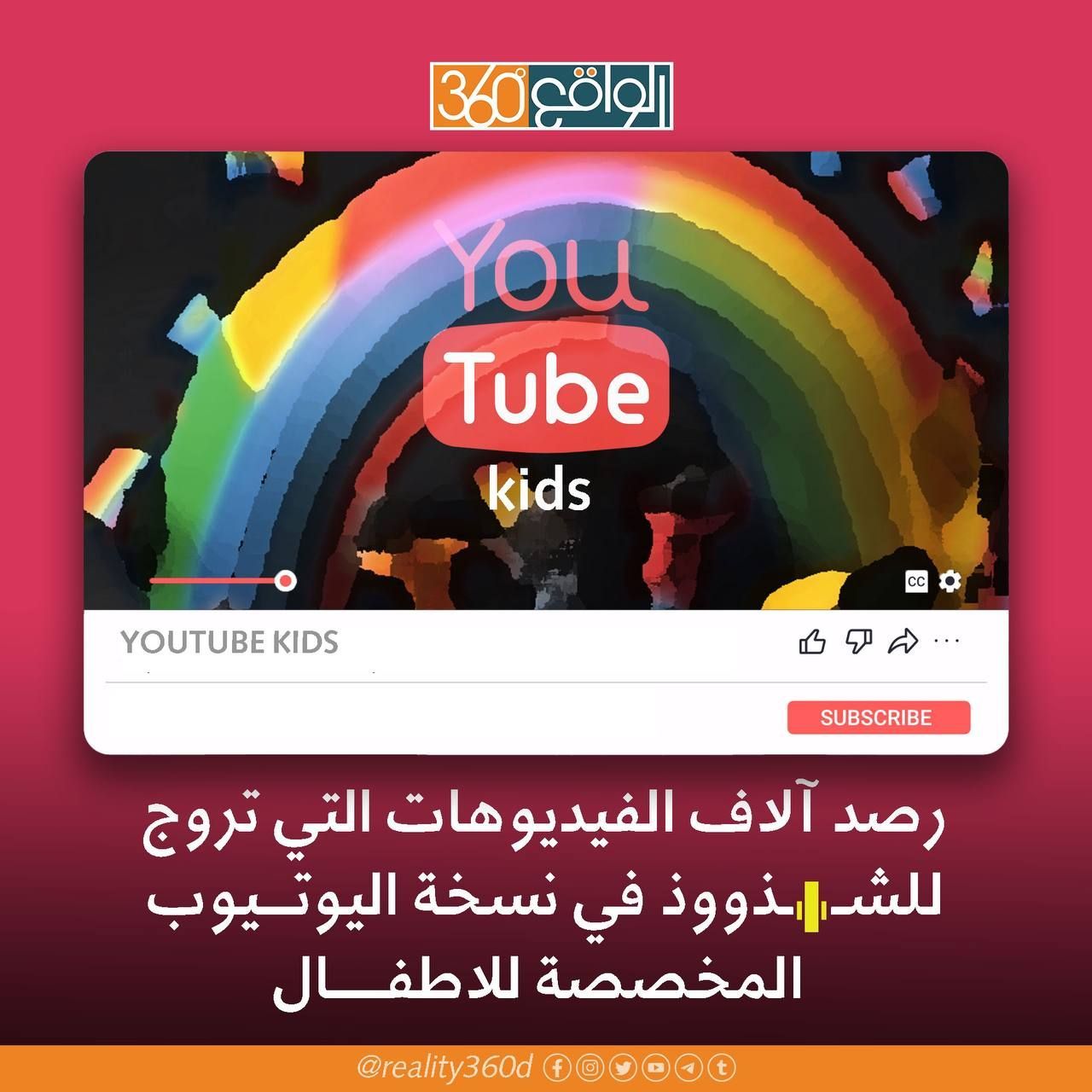 رصد الاف الفديوهات التي تروج للشذوذ في نسخة اليوتيوب المخصصة للاطفال