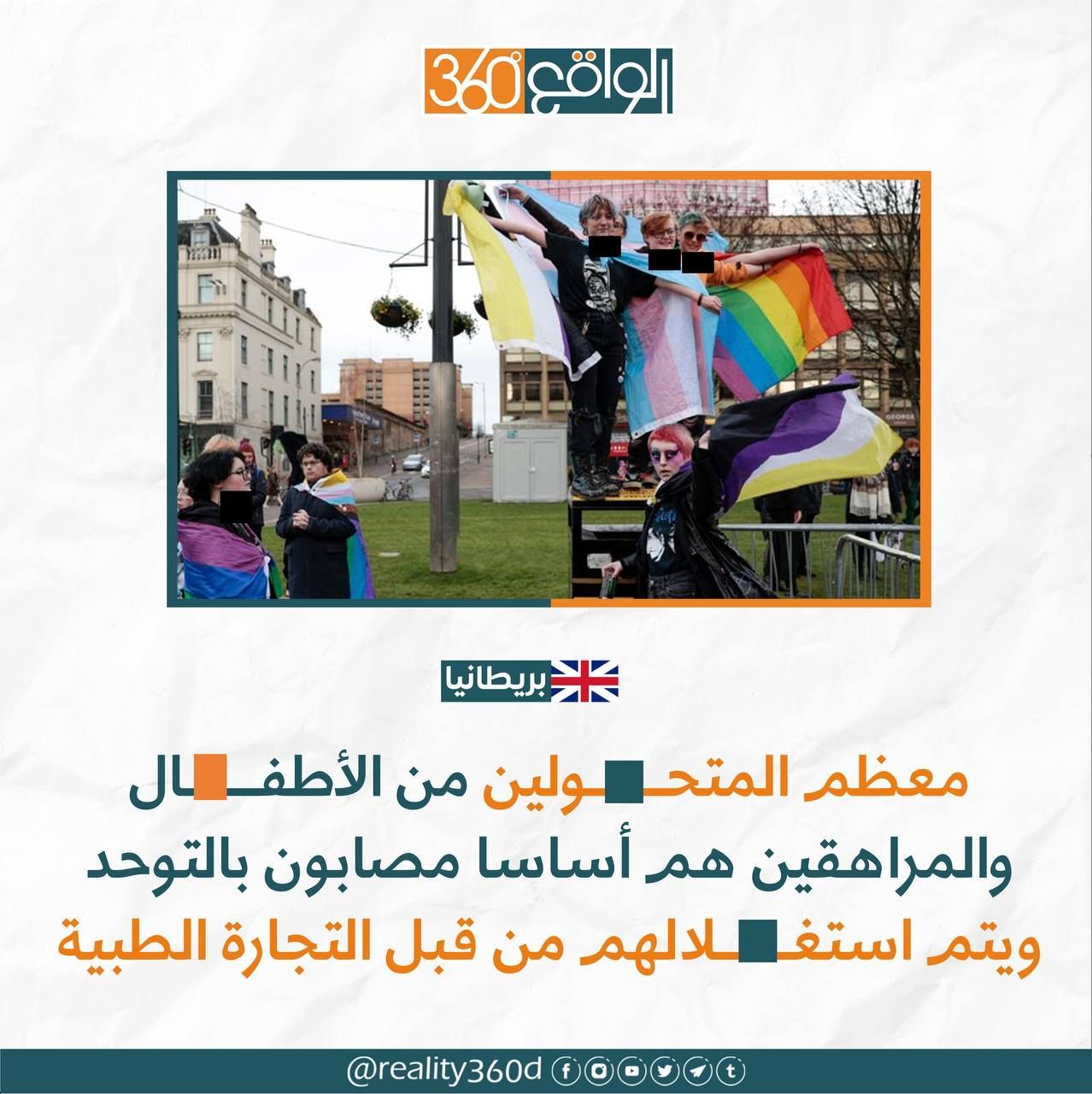 معظم المتحولين من الاطفال والمراهقين هم اساسا مصابون بالتوحد ويتم استغلالهم من قبل التجارة الطبية