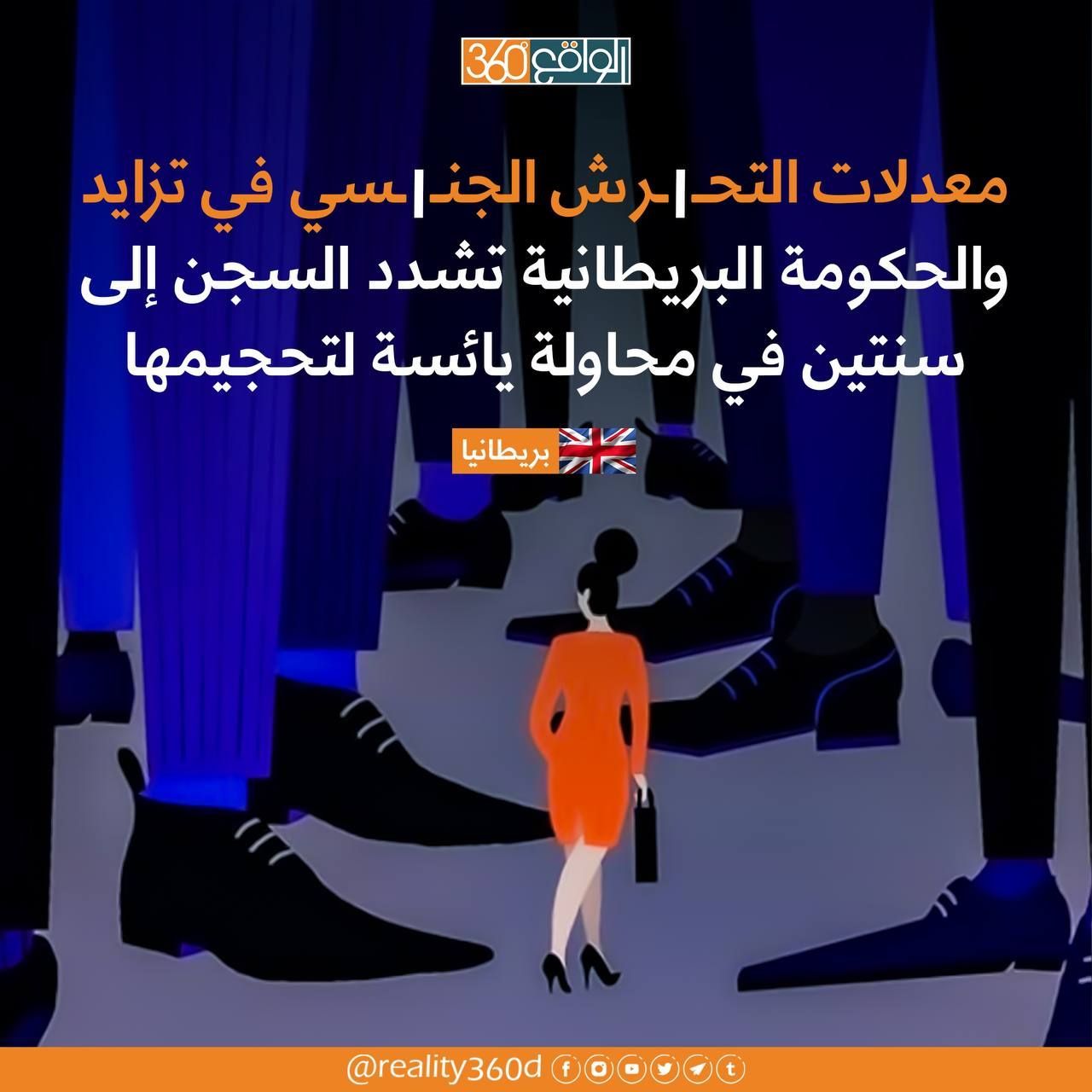 معدلات التحرش الجنسي في تزايد والحكومة البريطانية تشدد السجن الى سنتين في محاولة يائسة لتحجيمها