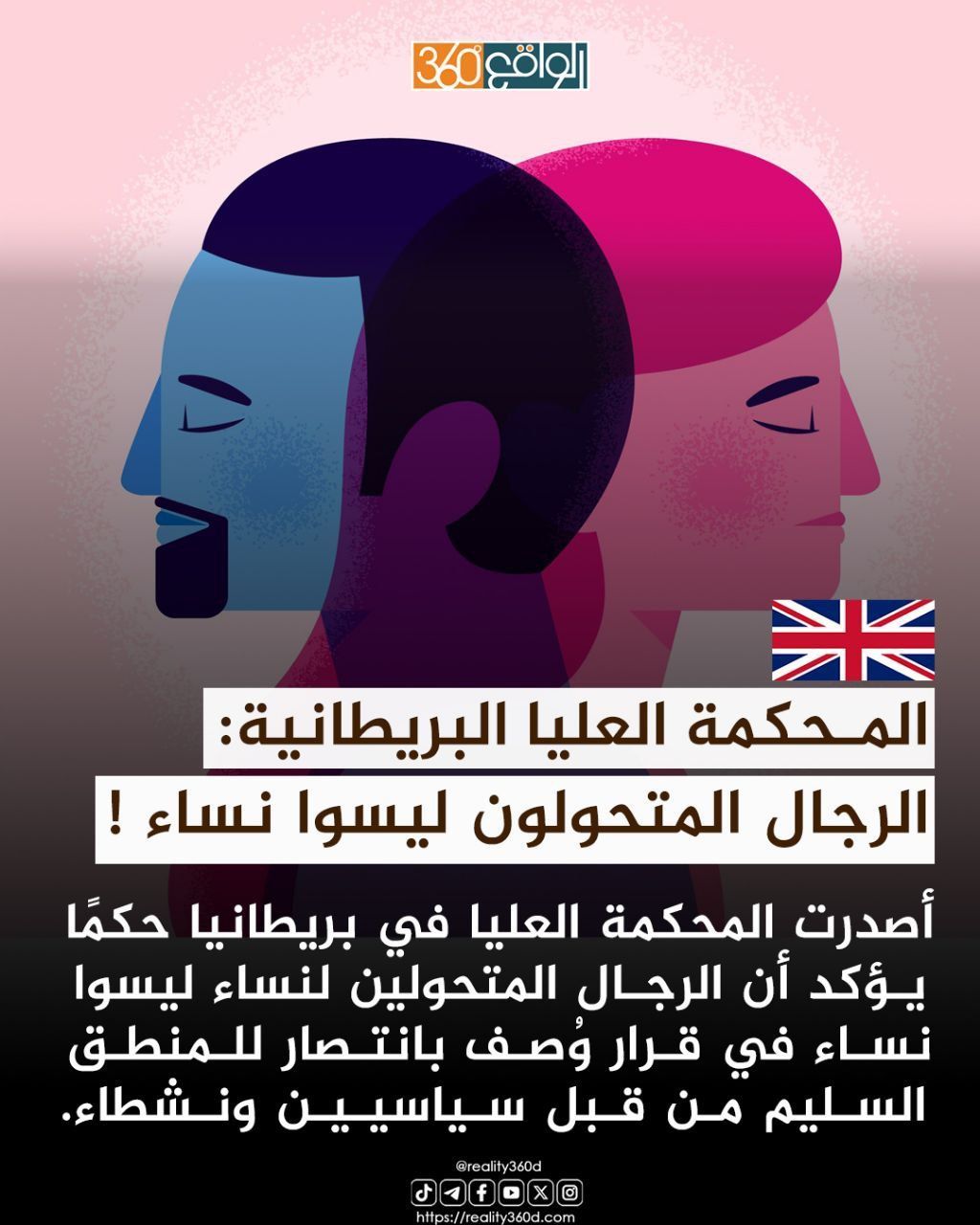 المحكمة العليا البريطانية: الرجال المتحولون ليسوا نساء !