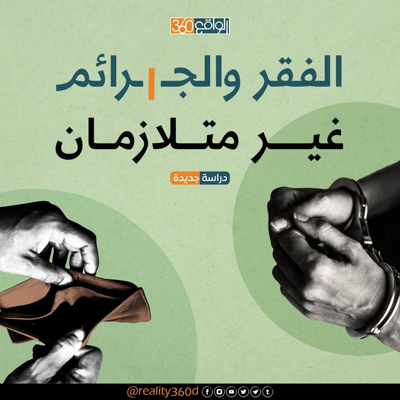 الفقر والجرائم غير متلازمان