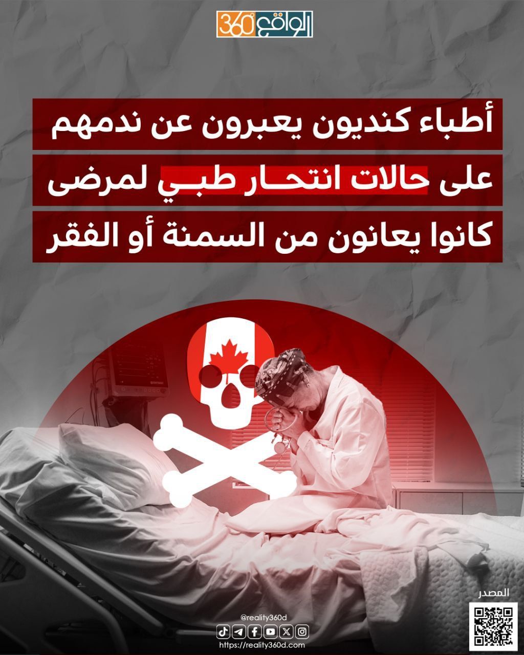 أطباء كنديون يعبرون عن ندمهم على حالات انتحار طبي لمرضى كانوا يعانون من السمنة أو الفقر