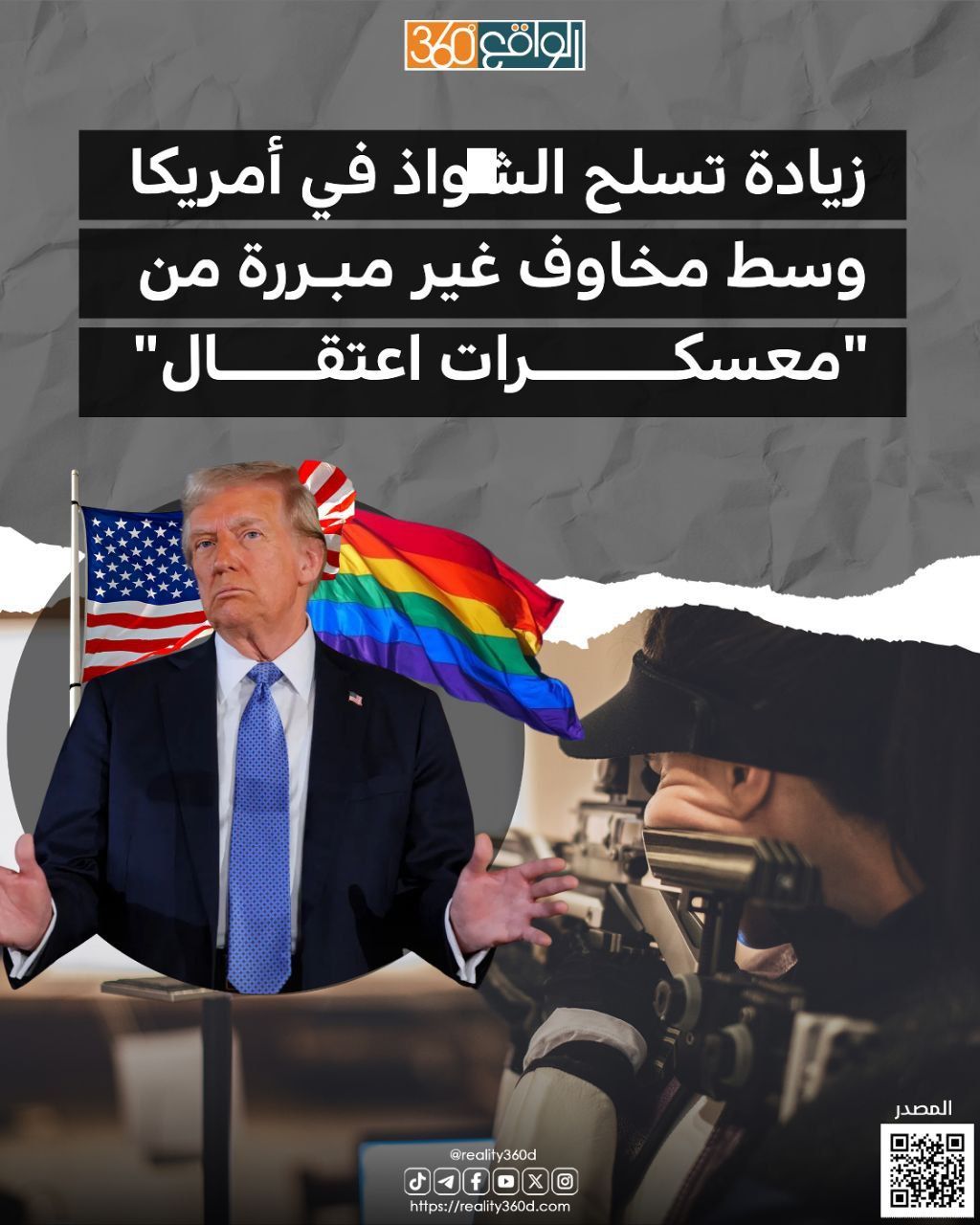 زيادة تسلح الشواذ في أمريكا وسط مخاوف غير مبررة من "معسكرات اعتقال"