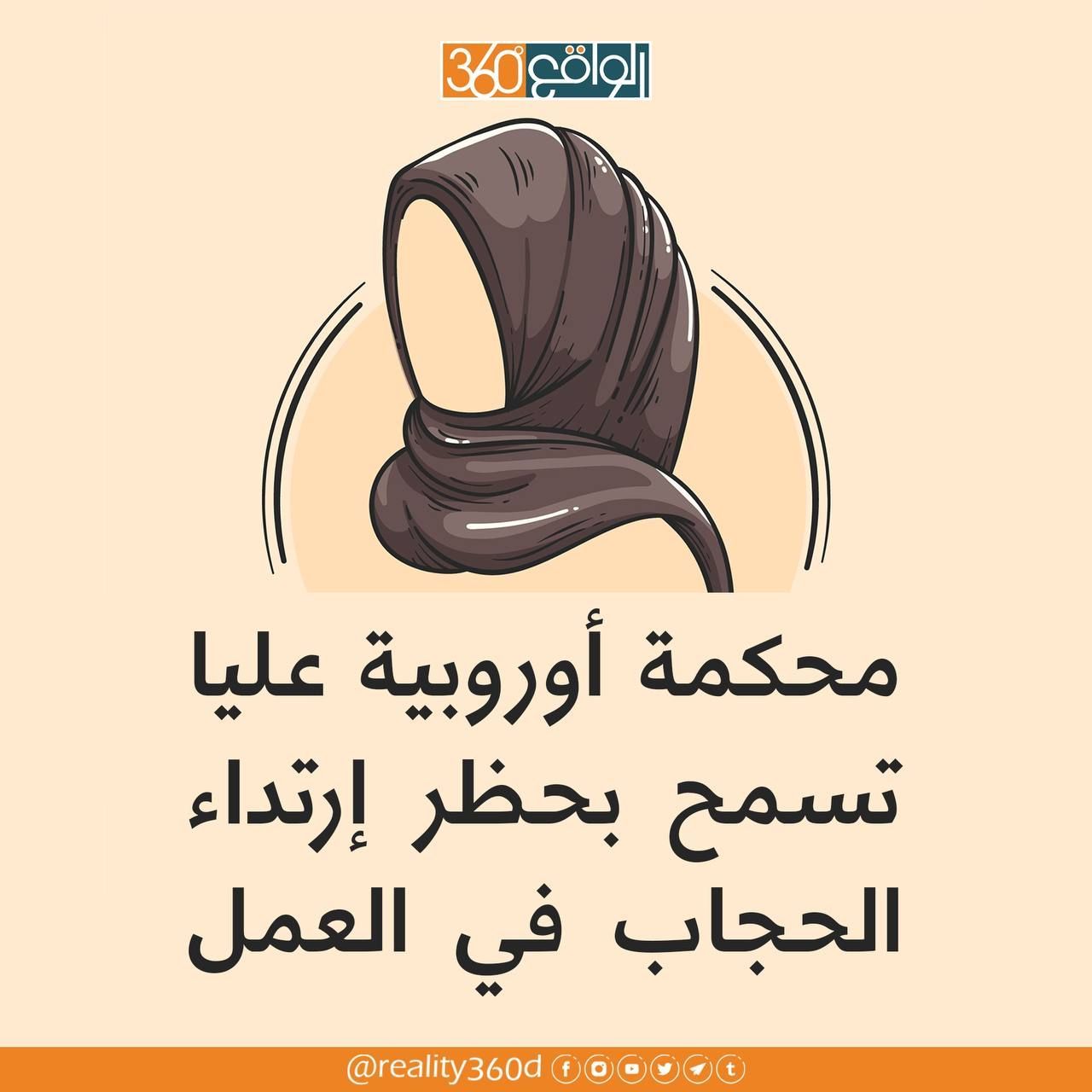 محكمة أوروبية عليا تسمح بحظر ارتداء الحجاب في العمل