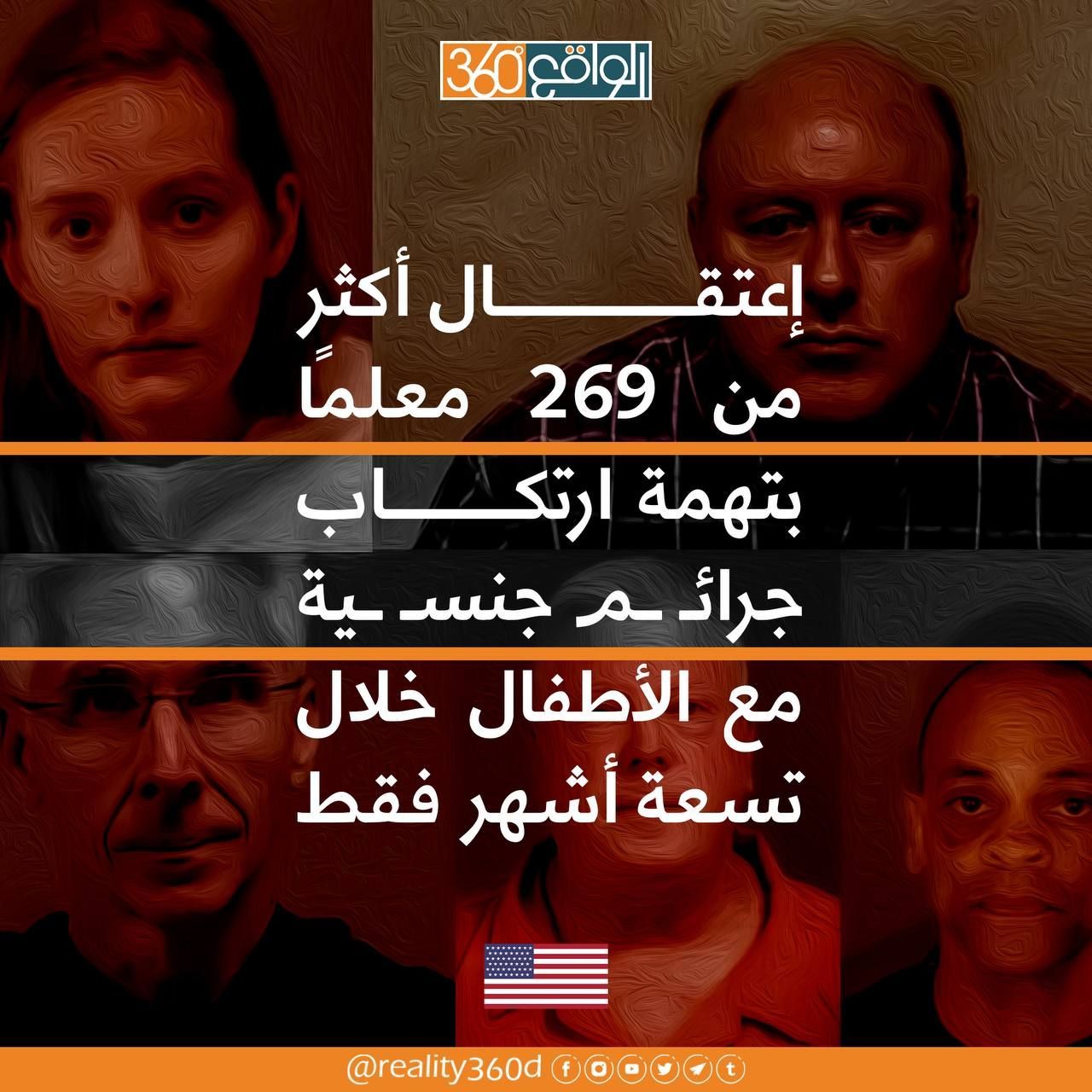 إعتقال أكثر من 269 معلماً بتهمة أرتكاب جرائم جنسية مع الأطفال خلال تسعة أشهر فقط