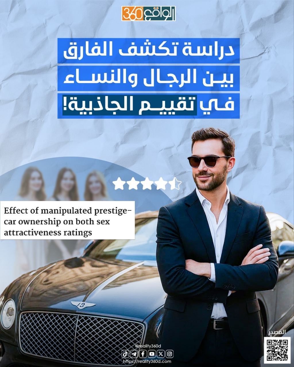دراسة تكشف الفارق بين الرجال والنساء في تقييم الجاذبية!