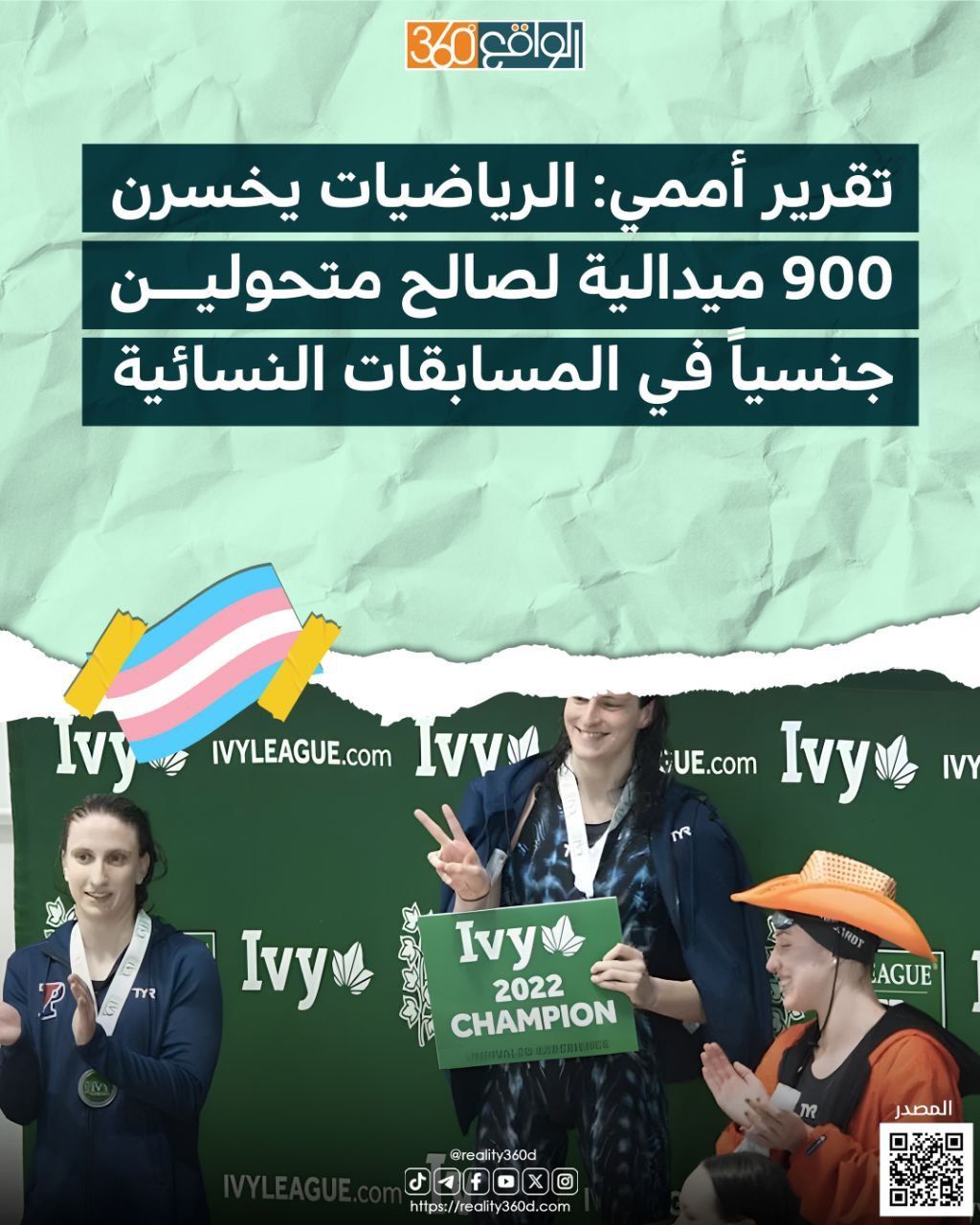 تقرير أممي: الرياضيات يخسرن 900 ميدالية لصالح متحولين جنسيا في المسابقات النسائية