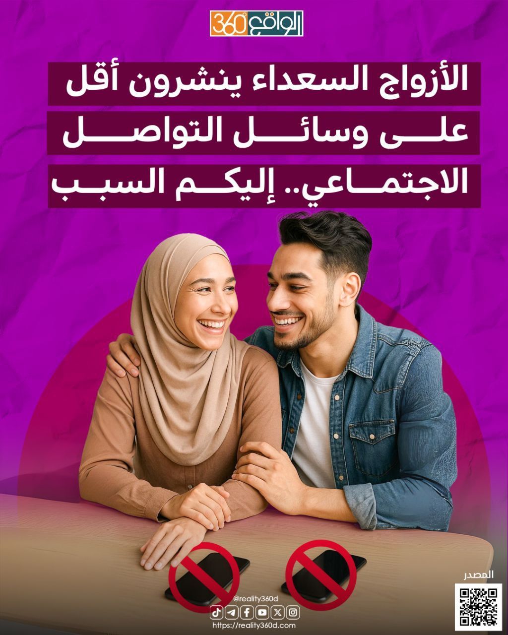 الأزواج السعداء ينشرون أقل على وسائل التواصل الاجتماعي.. إليكم السبب