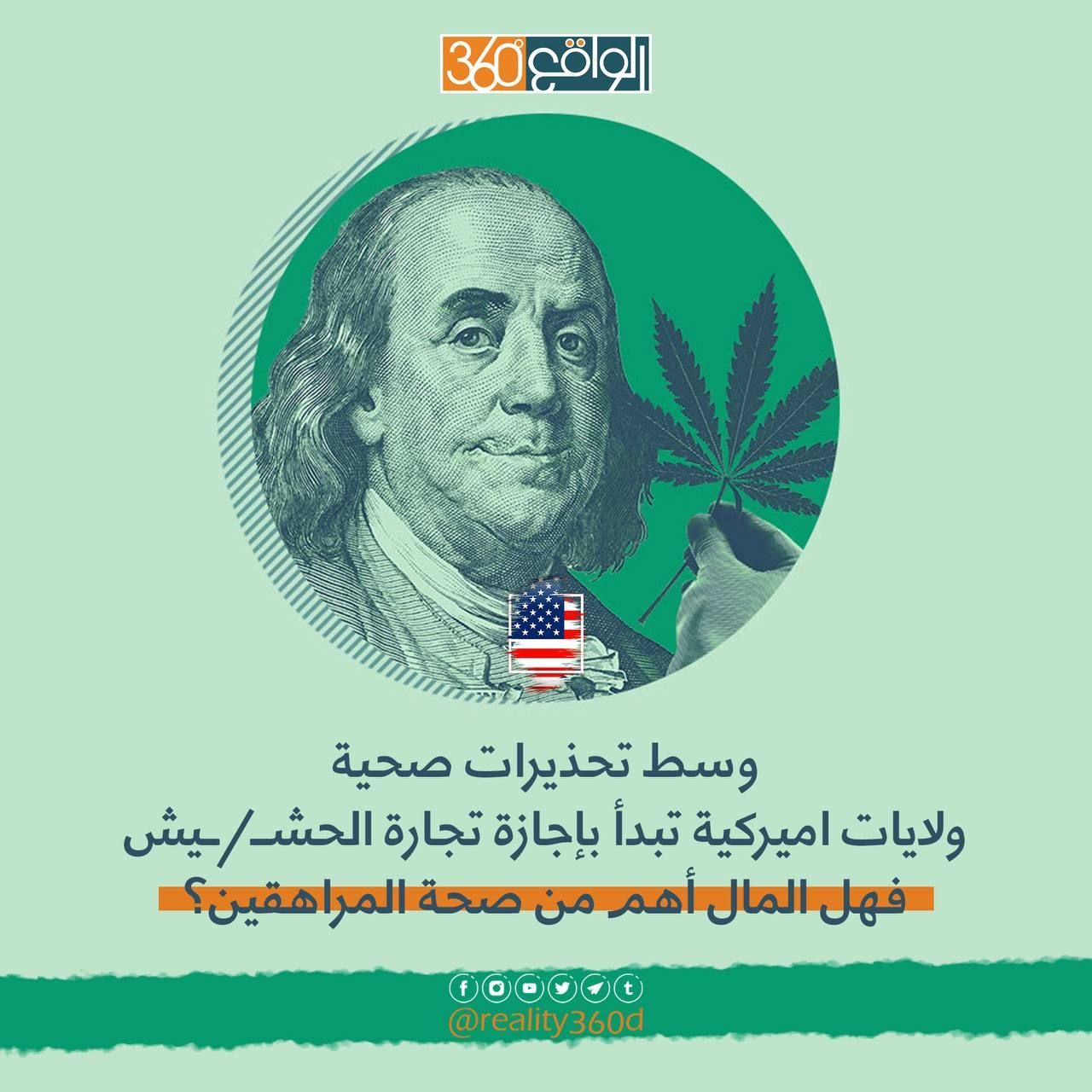 وسط تحذيرات صحية ولايات أميركية تبدأ بإجازة تجارة الحشيش فهل المال أهم من صحة المراهقين ؟
