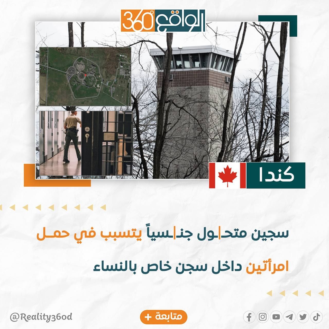 سجين متحول جنسياً يتسبب في حمل امرأتين داخل سجن خاص بالنساء