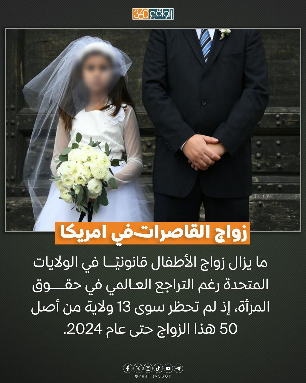 زواج القاصرات في امريكا