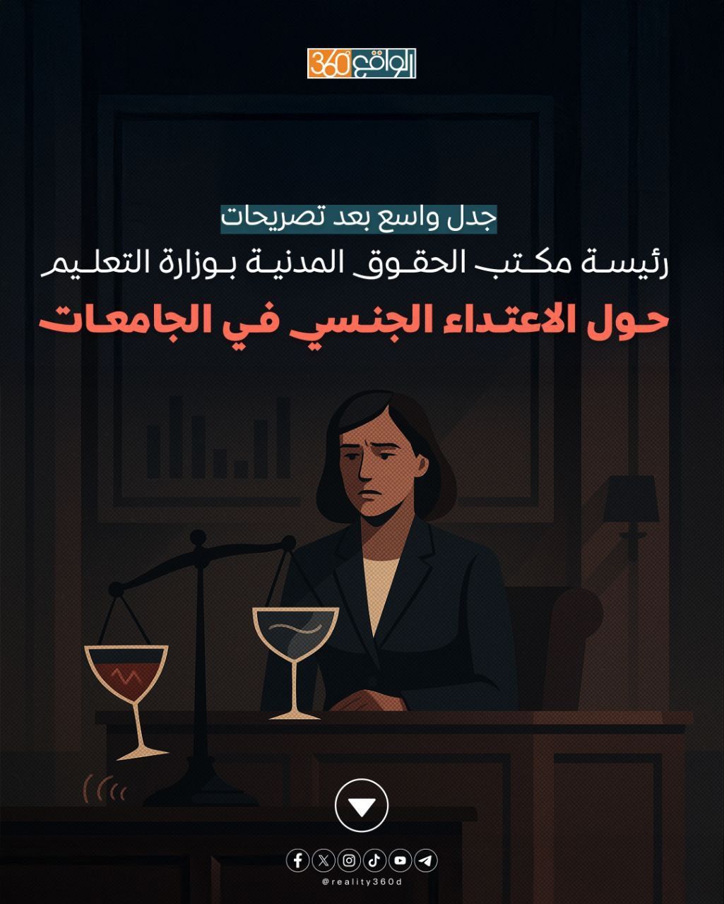 جدل واسع بعد تصريحات رئيسة مكتب الحقوق المدنية بوزارة التعليم حول الاعتداء الجنسي في الجامعات