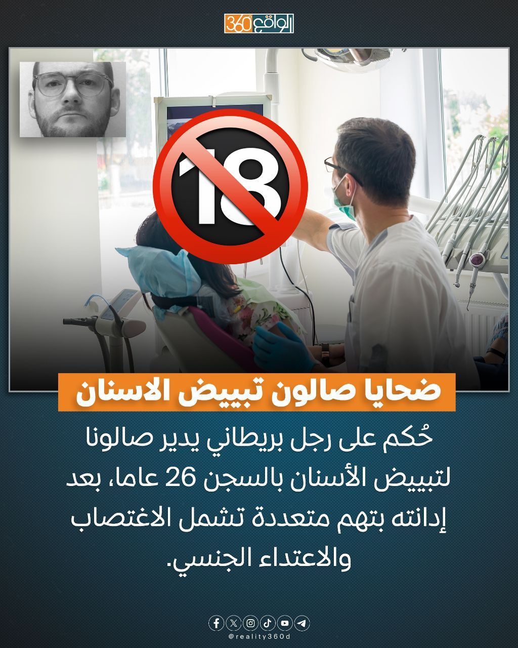 ضحايا صالون تبييض الاسنان